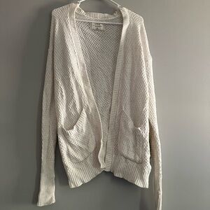 White Abercrombie cardigan